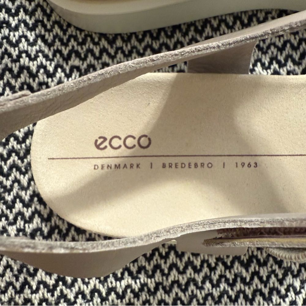 ECCO FLOWT 2 BAND SANDAL GREY ROSE METALLIC - Picture 6 of 11